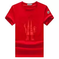 moncler cotton jersey t-shirt larg logo red